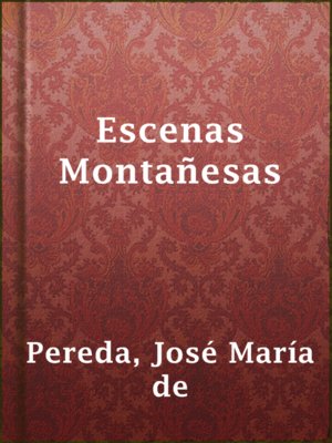 cover image of Escenas Montañesas
